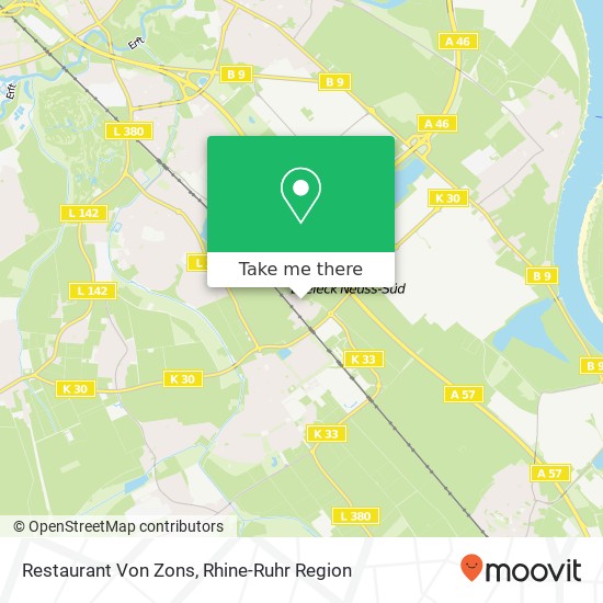 Restaurant Von Zons map