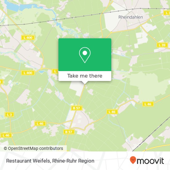 Restaurant Weifels map