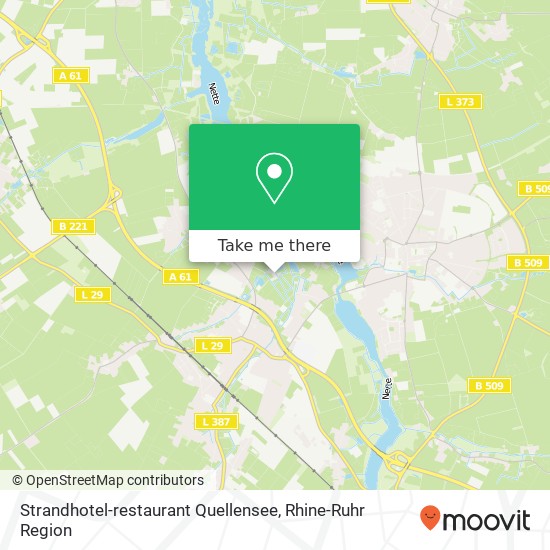 Strandhotel-restaurant Quellensee map