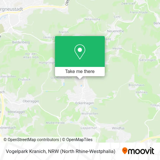 Карта Vogelpark Kranich