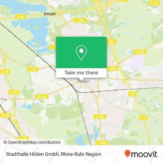 Stadthalle Hilden Gmbh map