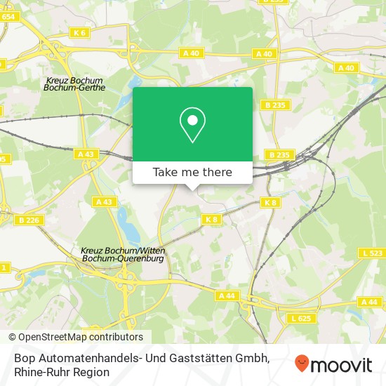Карта Bop Automatenhandels- Und Gaststätten Gmbh