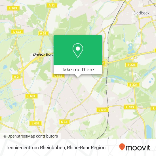 Tennis-centrum Rheinbaben map