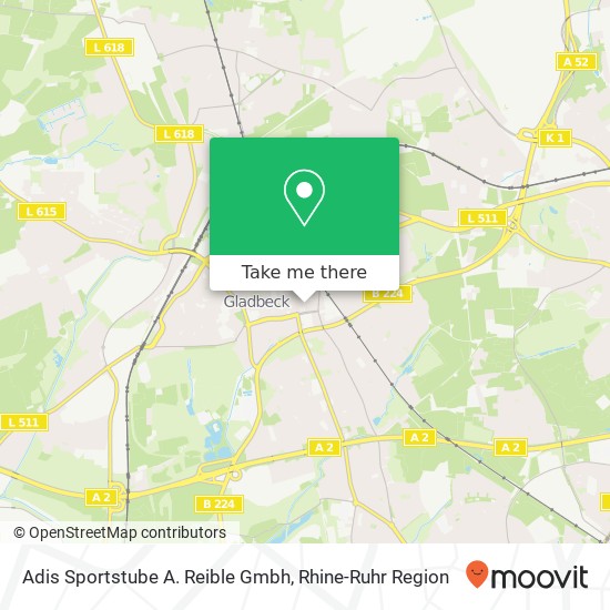 Adis Sportstube A. Reible Gmbh map