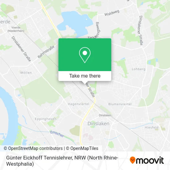 Карта Günter Eickhoff Tennislehrer