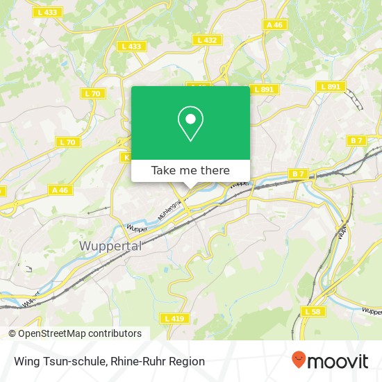 Wing Tsun-schule map