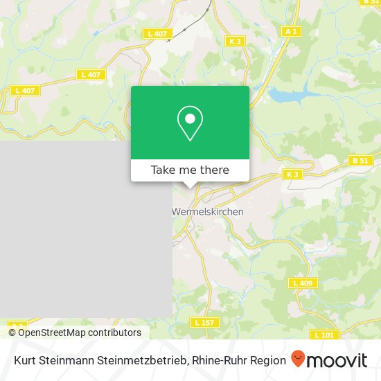 Kurt Steinmann Steinmetzbetrieb map