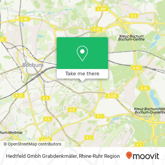 Hedtfeld Gmbh Grabdenkmäler map