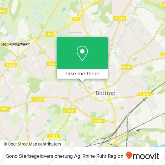 Sono Sterbegeldversicherung Ag map