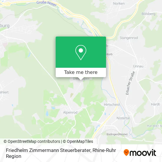 Friedhelm Zimmermann Steuerberater map