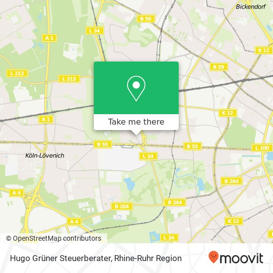 Hugo Grüner Steuerberater map