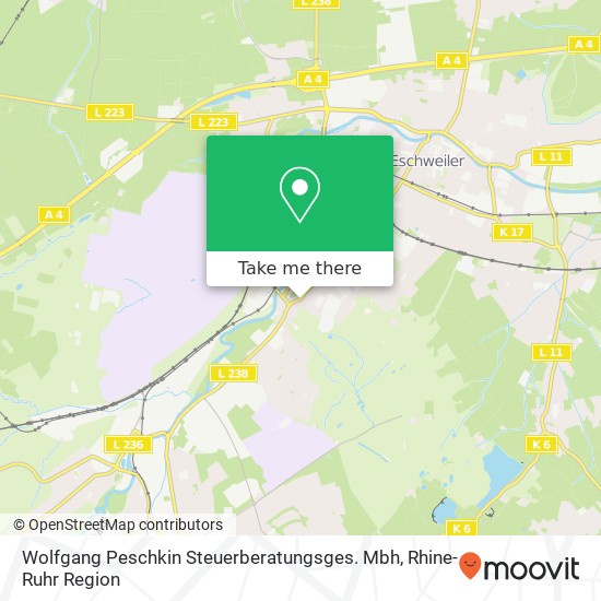 Wolfgang Peschkin Steuerberatungsges. Mbh map