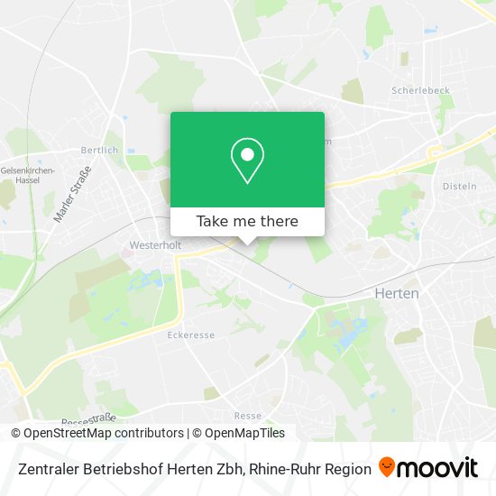 Zentraler Betriebshof Herten Zbh map