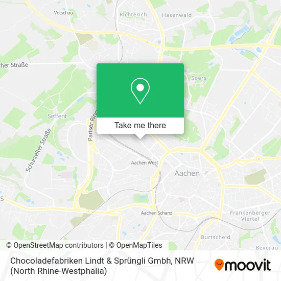Карта Chocoladefabriken Lindt & Sprüngli Gmbh