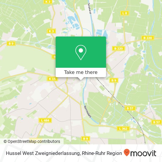 Hussel West Zweigniederlassung map