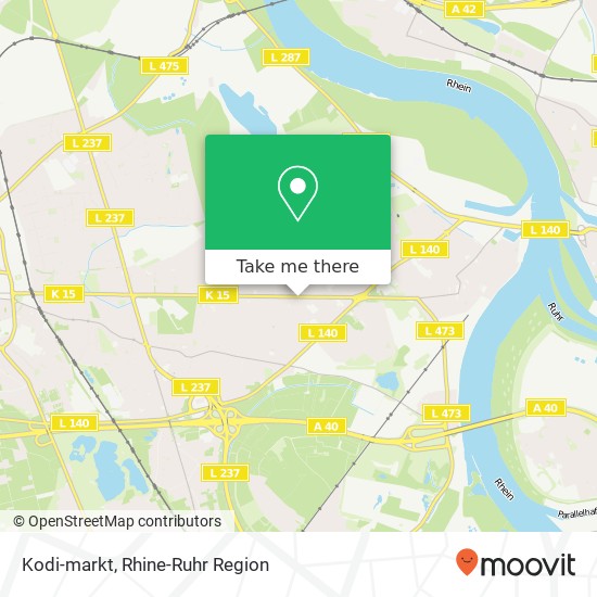 Kodi-markt map