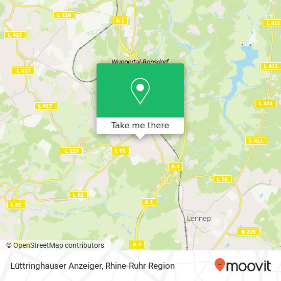 Lüttringhauser Anzeiger map
