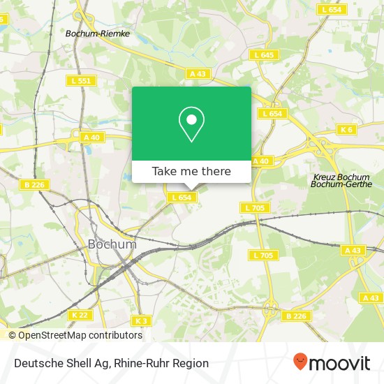 Карта Deutsche Shell Ag