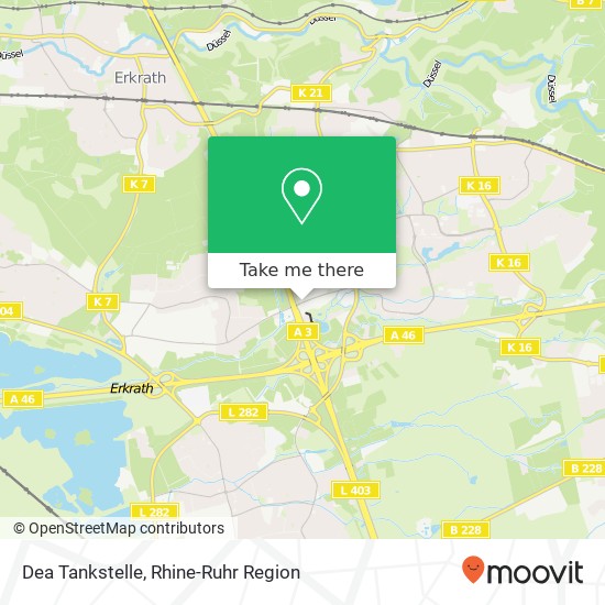 Dea Tankstelle map