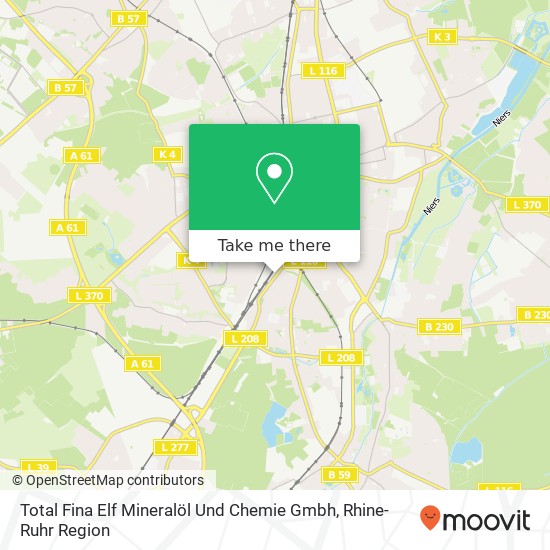 Total Fina Elf Mineralöl Und Chemie Gmbh map