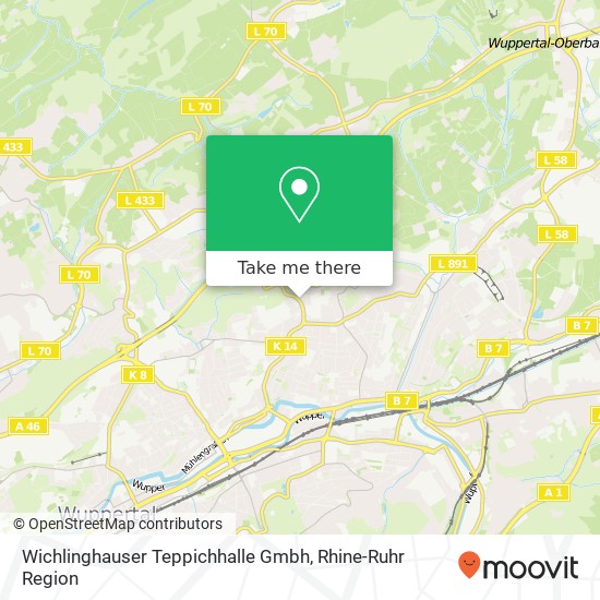 Карта Wichlinghauser Teppichhalle Gmbh