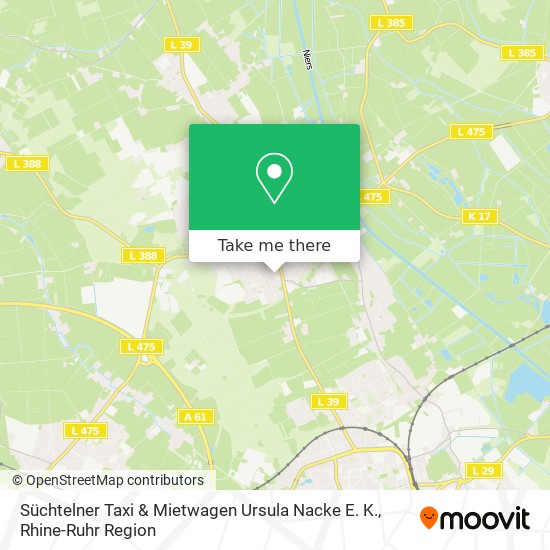 Süchtelner Taxi & Mietwagen Ursula Nacke E. K. map