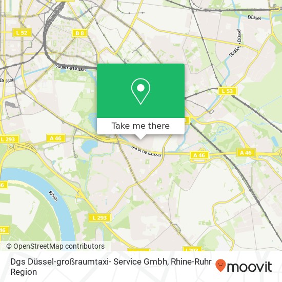 Карта Dgs Düssel-großraumtaxi- Service Gmbh