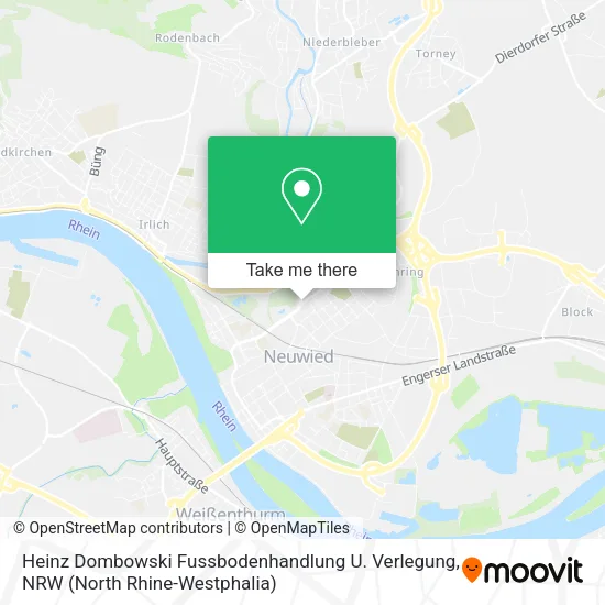 Карта Heinz Dombowski Fussbodenhandlung U. Verlegung