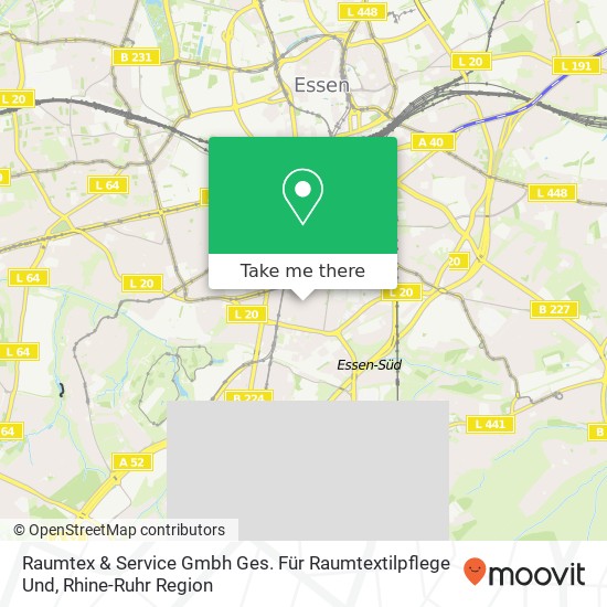 Raumtex & Service Gmbh Ges. Für Raumtextilpflege Und map