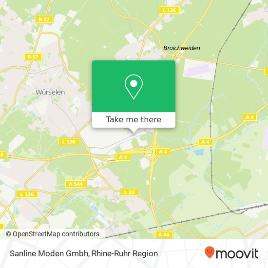 Sanline Moden Gmbh map