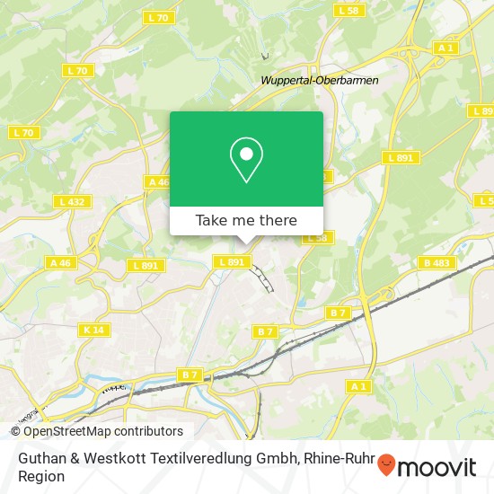 Карта Guthan & Westkott Textilveredlung Gmbh