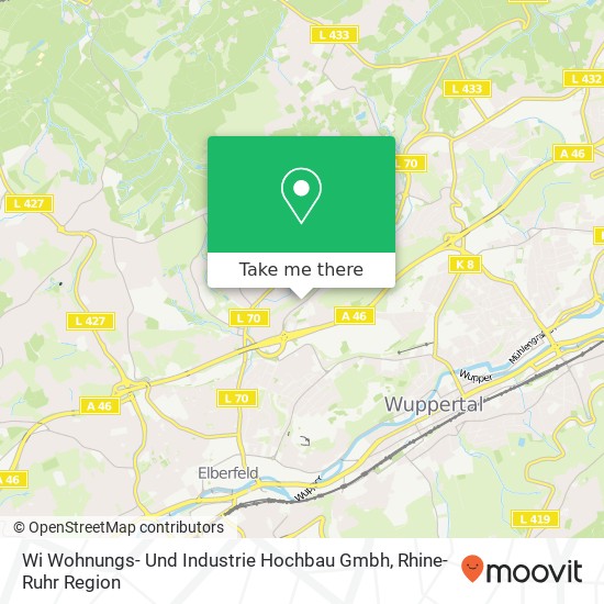 Wi Wohnungs- Und Industrie Hochbau Gmbh map