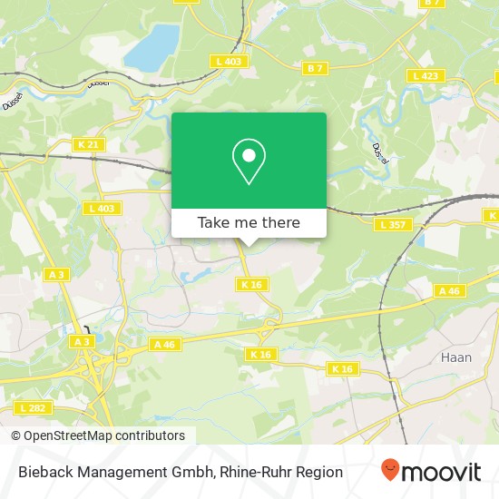 Bieback Management Gmbh map