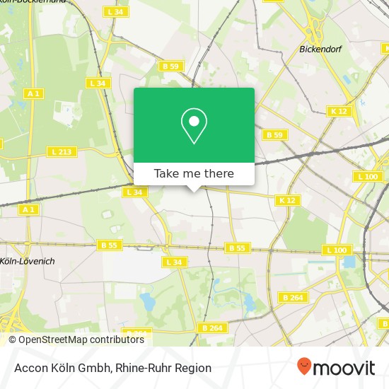 Accon Köln Gmbh map