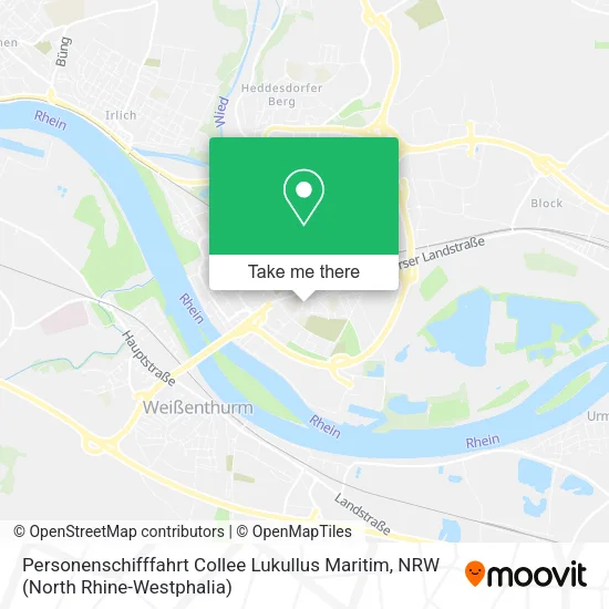 Карта Personenschifffahrt Collee Lukullus Maritim