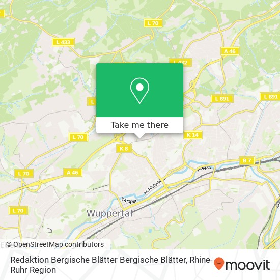 Redaktion Bergische Blätter Bergische Blätter map