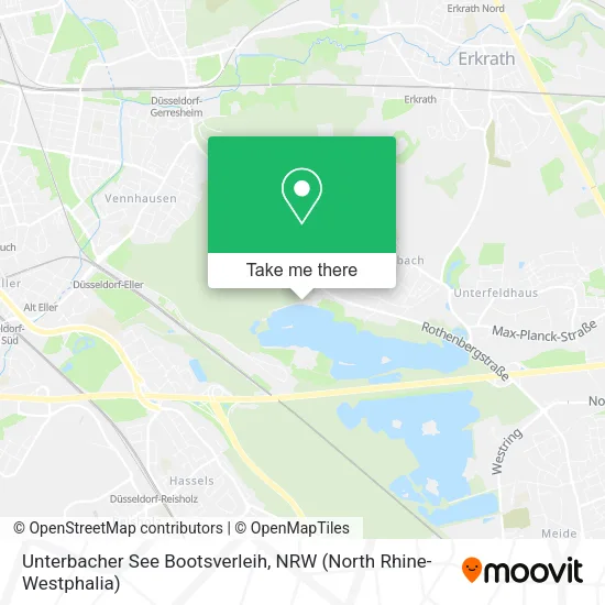 Карта Unterbacher See Bootsverleih