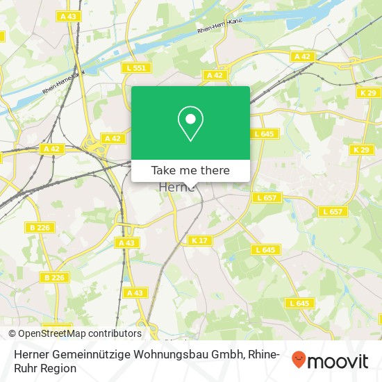 Herner Gemeinnützige Wohnungsbau Gmbh map