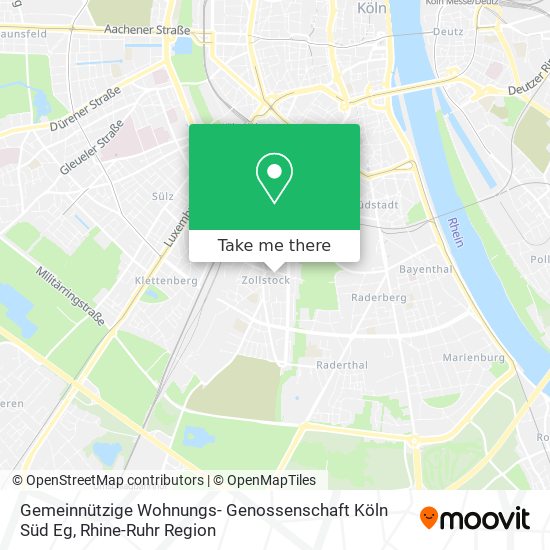 Gemeinnützige Wohnungs- Genossenschaft Köln Süd Eg map