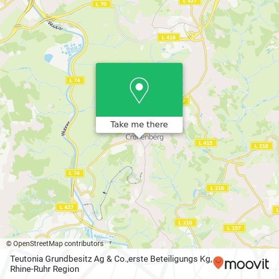 Teutonia Grundbesitz Ag & Co.,erste Beteiligungs Kg map