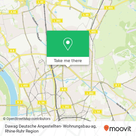 Dawag Deutsche Angestellten- Wohnungsbau-ag map