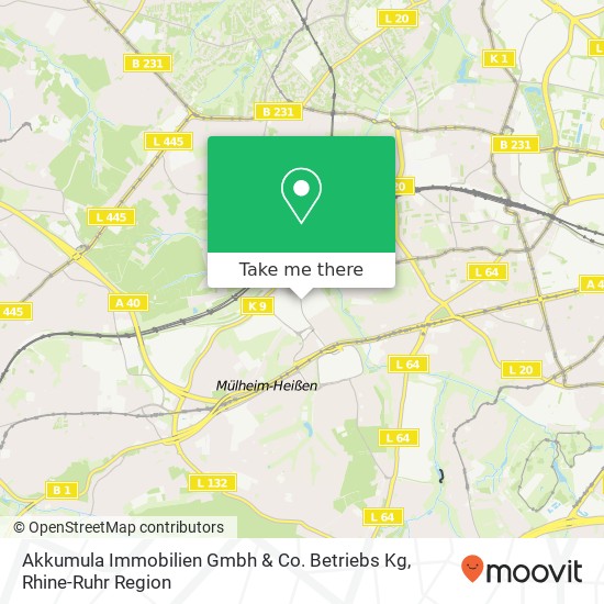 Akkumula Immobilien Gmbh & Co. Betriebs Kg map