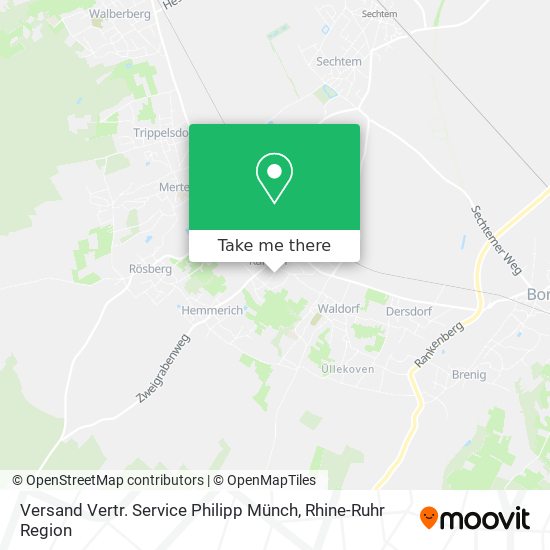 Versand Vertr. Service Philipp Münch map