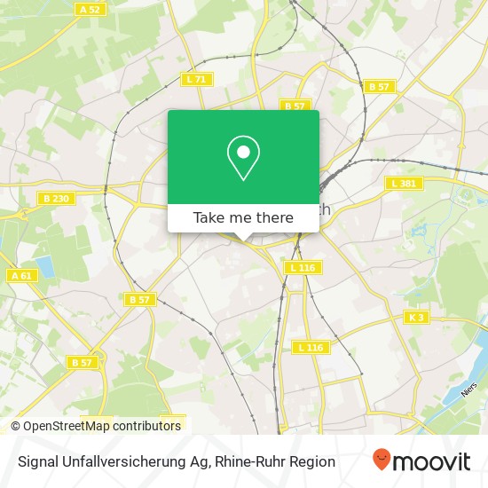 Карта Signal Unfallversicherung Ag