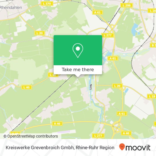 Карта Kreiswerke Grevenbroich Gmbh