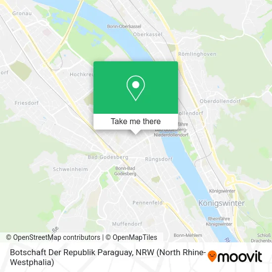 Карта Botschaft Der Republik Paraguay