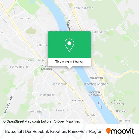 Botschaft Der Republik Kroatien map