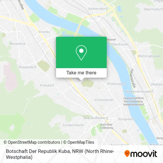 Карта Botschaft Der Republik Kuba