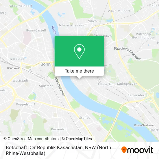 Карта Botschaft Der Republik Kasachstan