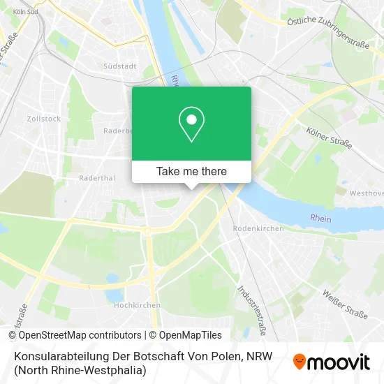 Карта Konsularabteilung Der Botschaft Von Polen